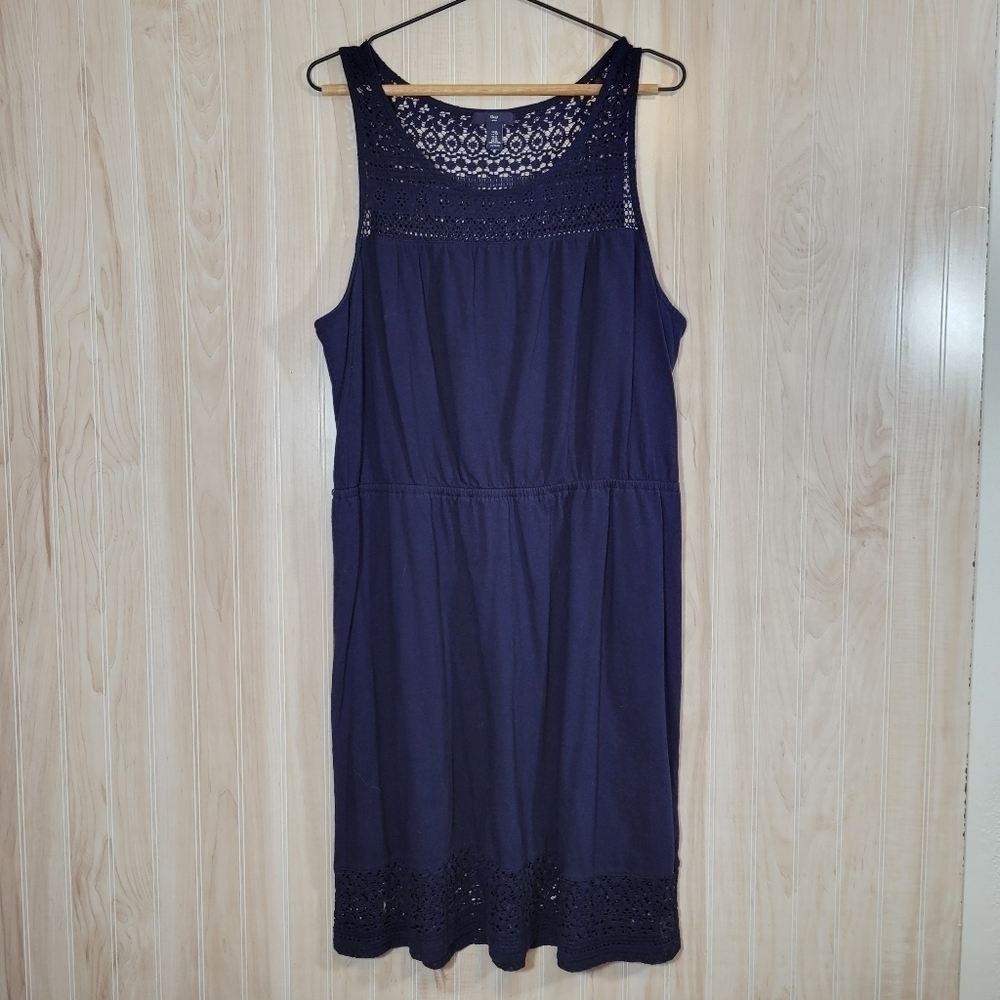 Gap Navy Mini Dress Sz XL - Picture 5 of 5